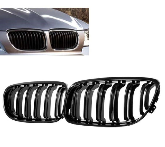 BMW E90 / E91 LCI juodos blizgios grotelės